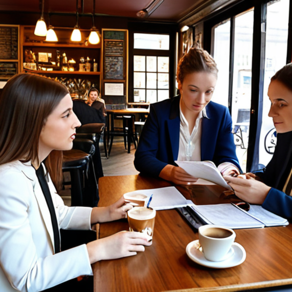 Aspiring legal professionals in a regional study group, collaborating and sharing resources in a cozy cafe setting, symbolizing their passion for pursuing their legal dreams outside of major metropolitan areas.